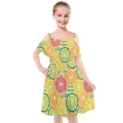 It Is Summer!! Kids  Cut Out Shoulders Chiffon Dress by designsbymallika