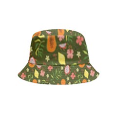 Tropical Fruits Love Inside Out Bucket Hat (kids) by designsbymallika