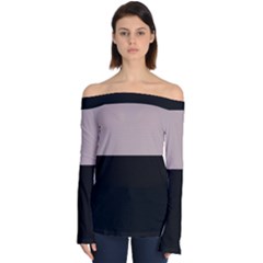 Slimmer Off Shoulder Long Sleeve Top by grafikamaria