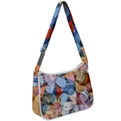 Multifleurs Zip Up Shoulder Bag by sfbijiart