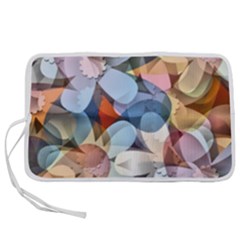 Motif Florale Pen Storage Case (l) by sfbijiart