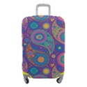 Baatik Purple Print Luggage Cover (Small) View1