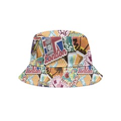 Travel Is Love Inside Out Bucket Hat (kids) by designsbymallika