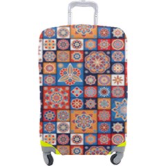 Mandala Pattern Blue Color Luggage Cover (large) by designsbymallika