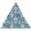 Ceramic Tile Pattern Wooden Puzzle Triangle View1