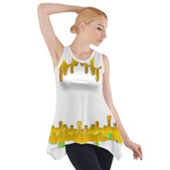 Dripping Paint In Wonderful Colors Side Drop Tank Tunic by pepitasart