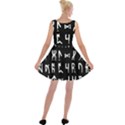 Macromannic Runes Collected Inverted Velvet Skater Dress View2