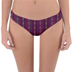 Maroon Sprinkles Reversible Hipster Bikini Bottoms by Sparkle