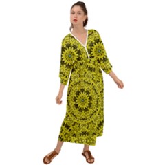 Yellow Kolodo Grecian Style  Maxi Dress by Sparkle