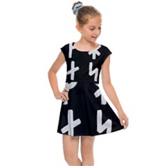 Younger Futhark Rune Set Collected Inverted Kids  Cap Sleeve Dress by WetdryvacsLair