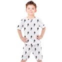 Aviator Helmet Motif Print Pattern Kids  Tee and Shorts Set View1