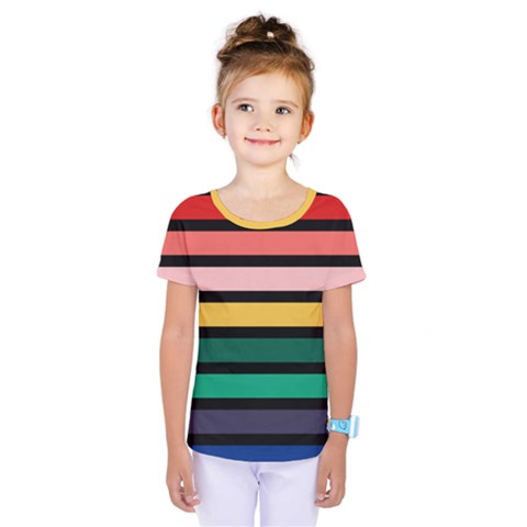 Nine 9 Bar Rainbow Kids  One Piece Tee by WetdryvacsLair