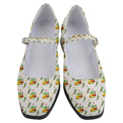 Background Cactus Women s Mary Jane Shoes by Mariart