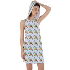 Background Cactus Racer Back Hoodie Dress by Mariart