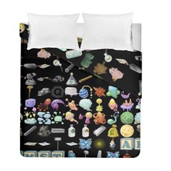 Glitch Glitchen Misc Two Duvet Cover Double Side (full/ Double Size) by WetdryvacsLair