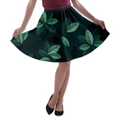 Foliage A-line Skater Skirt by HermanTelo