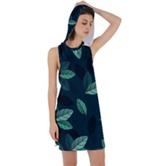 Foliage Racer Back Hoodie Dress by HermanTelo