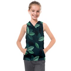 Foliage Kids  Sleeveless Hoodie by HermanTelo