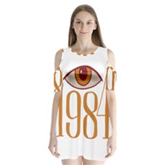 Orwell Shoulder Cutout Velvet One Piece by Valentinaart