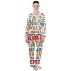 Orwell Satin Long Sleeve Pajamas Set by Valentinaart