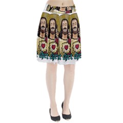 Buddy Christ Pleated Skirt by Valentinaart