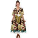 Buddy Christ Kimono Sleeve Boho Dress View1