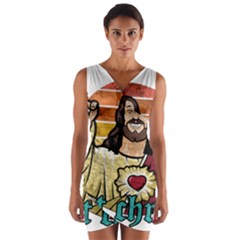 Got Christ? Wrap Front Bodycon Dress by Valentinaart