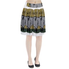 Chinese New Year ¨c Year Of The Ox Pleated Skirt by Valentinaart