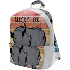 Chinese New Year ¨c Year Of The Ox Zip Up Backpack by Valentinaart