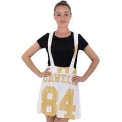 Orwell 84 Velvet Suspender Skater Skirt by Valentinaart