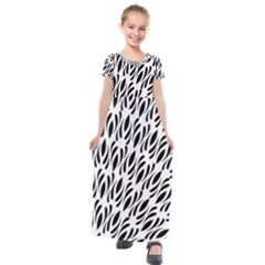 Vertical Kids  Short Sleeve Maxi Dress by Sobalvarro