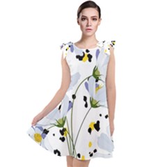 Tree Poppies  Tie Up Tunic Dress by Sobalvarro