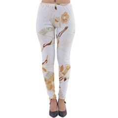 Birds And Flowers  Lightweight Velour Leggings by Sobalvarro