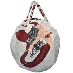 Bama Mermaid Giant Round Zipper Tote by CKArtCreations