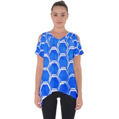 Hexagon Windows Cut Out Side Drop Tee by essentialimage