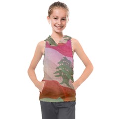 Lebanon Kids  Sleeveless Hoodie by AwesomeFlags