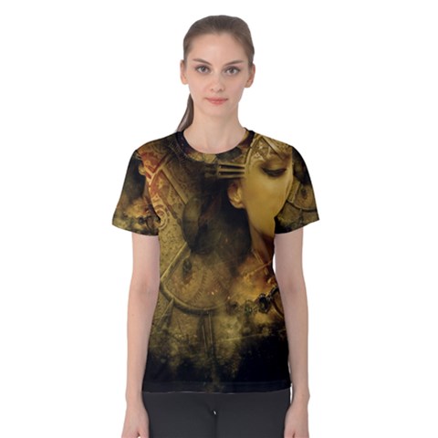 Surreal Steampunk Queen From Fonebook Women s Cotton Tee by 2853937