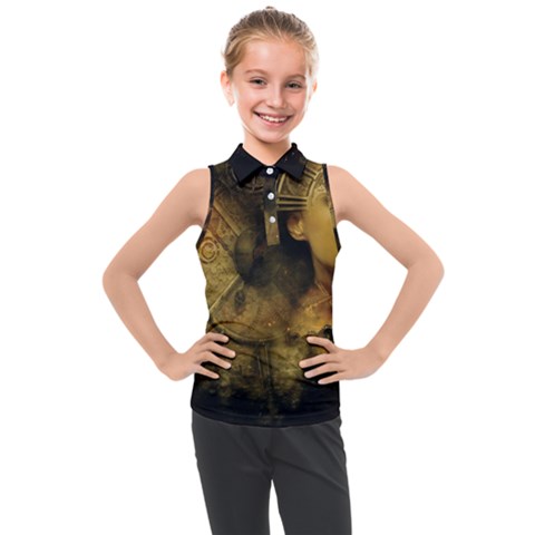 Surreal Steampunk Queen From Fonebook Kids  Sleeveless Polo Tee by 2853937