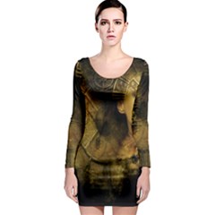 Surreal Steampunk Queen From Fonebook Long Sleeve Bodycon Dress by 2853937