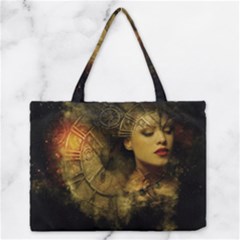 Surreal Steampunk Queen From Fonebook Zipper Medium Tote Bag by 2853937