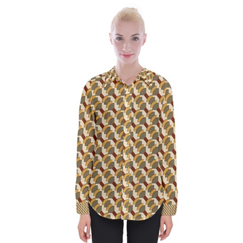 Abstract Illusion Womens Long Sleeve Shirt by Sparkle