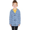 Blue Pattern Scrapbook Kids  Double Breasted Button Coat View1