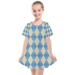 Pattern Texture Chevron Kids  Smock Dress by Dutashop