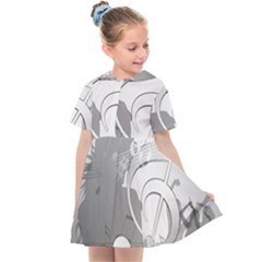 Dance Music Treble Clef Sound Girl Kids  Sailor Dress by Dutashop