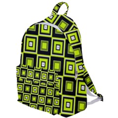 Green Pattern Square Squares The Plain Backpack by Dutashop