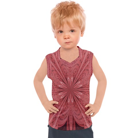 Background Floral Pattern Kids  Sport Tank Top by Dutashop