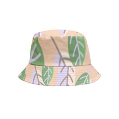 Leaf Pink Inside Out Bucket Hat (kids) by Dutashop