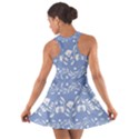 Blue white ornament Cotton Racerback Dress View2