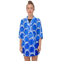 Hexagon Windows Half Sleeve Chiffon Kimono by essentialimage365