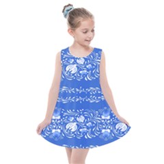 Blue Flowers Kids  Summer Dress by Eskimos